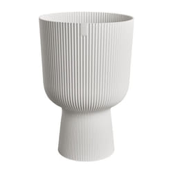 ELHO Pot de fleur Vibes Fold Coupe - Blanc - Ø 29.5 x H 45 cm - Intérieur - 100% recyclé