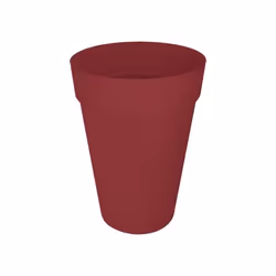 ELHO Pot de fleur Loft Urban Rond - Haut 35 - Rouge - Ø 33.5 x H 45 cm - Extérieur - 100% recyclé