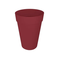 ELHO Pot de fleur Loft Urban Rond - Haut 35 - Rouge - Ø 33.5 x H 45 cm - Extérieur - 100% recyclé