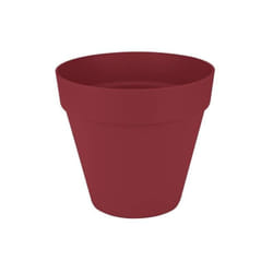 Elho - Pot de fleur Loft Urban Rond - Roues 40 - Rouge - l 39 x b 38.5 x h 35 cm - Extérieur - 100% recyclé