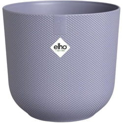 ELHO Lot de 3 pots de fleur rond Jazz - Ø14xH131 Ø16xH153 Ø19xH176 cm - 7 L - Lila et Blanc