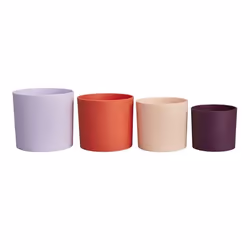 ELHO Pots de fleur Lex Pott - Set 15 cm - Violet Rouge Rose Violet - L 15 x W 14.8 x H 14 cm - Intérieur - 100% recyclé