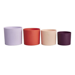 ELHO Pots de fleur Lex Pott - Set 15 cm - Violet Rouge Rose Violet - L 15 x W 14.8 x H 14 cm - Intérieur - 100% recyclé