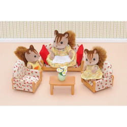 Sylvanian Families Le canapé, 2 fauteuils et table basse