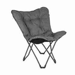 Bo-Camp 1200363, 100 kg, Chaise de camping, 4 pieds, 3,5 kg, Polyester, Anthracite