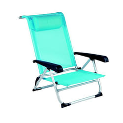 Bo-Camp 1204784 chaise de plage Bleu Textile Couché(e)/assis(e)