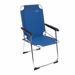 Bo-Camp Copa Rio, 100 kg, Chaise de camping, 2 pieds, 2,2 kg, Aluminium, Polyester, Bleu