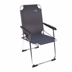 Bo-Camp 1211937, 100 kg, Chaise de camping, 2 pieds, 2,2 kg, Aluminium, Polyester, Graphite