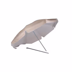 Bo-Camp 7267258, Parasol de plage, Rond, Sable, Polyester, Acier, Monochromatique