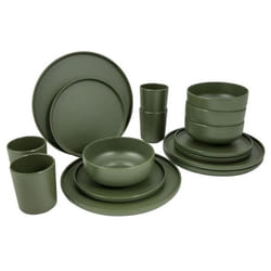 Bo-Camp Vaisselle 16 pcs Patom Mélamine Vert 441568