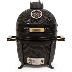 Kamado barbecue céramique Patton Premium 15'' - Modèle de Table Compact - Noir