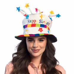 Boland 8712026009326, Chapeau de déguisement, Adulte, unisexe, Polyester, Polyéthylène, Multicolore, 300 mm