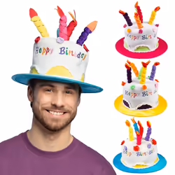 Boland 00936, Chapeau de déguisement, Adulte, Unisexe, Polyester, Multicolore, 600 mm