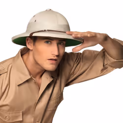 Boland 01206, Casque de déguisement, Adulte, Unisexe, Carton, Fer, Polyester, Polyuréthane, Beige, Marron, 590 mm