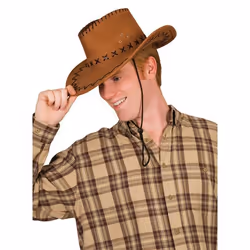 Chapeau de cowboy - BOLAND - Cow-boy - Marron - Mixte - Accessoire de déguisement