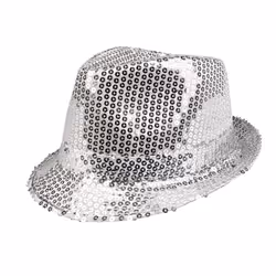 Boland 8712026012920, Chapeau de déguisement, Adulte, unisexe, Polyéthylène téréphthalate (PET), Polyester, Argent, 220 mm