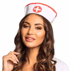 Boland 01380, Fancy dress cap, Adulte, Femelle, Polyester, Rouge, Blanc, 30 g
