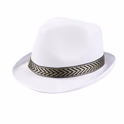 Boland 8712026013958, Chapeau de déguisement, Adulte, unisexe, Polyester, Blanc, 240 mm