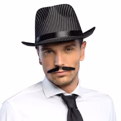 Boland 01801, Moustaches pour déguisement, Adulte, Mâle, Polyester, Noir, 27 g