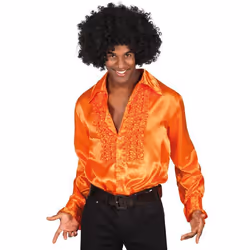 Chemise disco orange homme - Marque - Multicolore - Blanc