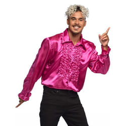 Chemise disco rose homme - L (52/54)
