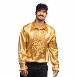 Chemise homme disco dorée - Multicolore - Intérieur