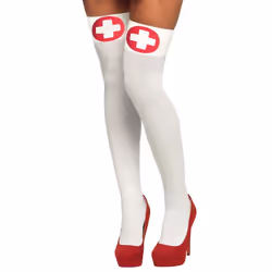 Boland 02254, Bas de déguisement, Adulte, Femelle, Nylon, Rouge, Blanc, 150 g