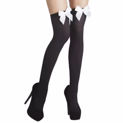 Boland 02272, Bas de déguisement, Adulte, Femelle, Nylon, Polyester, Noir, Blanc, 60 g