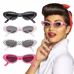 Boland 02551, Lunettes de déguisement, Adulte, Femelle, Acrylique, Polystyrène, Multicolore, 50 g
