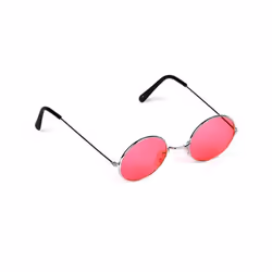 Lunettes rondes de hippie
