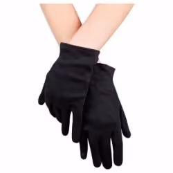 Max Bersinger 821-35-069, Gants de déguisement, Adulte, Femelle, Polyester, Noir, 1 pièce(s)