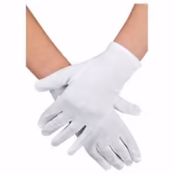 Max Bersinger 821-35-071, Gants de déguisement, Adulte, Polyester, Blanc, 1 pièce(s)