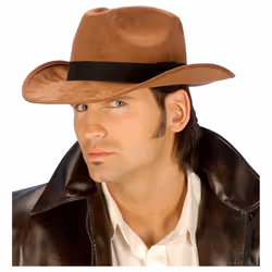Max Bersinger 816-60-504, Chapeau de déguisement, Adulte, Cowboy, Noir, Marron, 1 pièce(s)