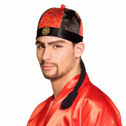 Boland 8712026042194, Chapeau de déguisement, Adulte, unisexe, Polyester, Noir, Rouge, 190 mm