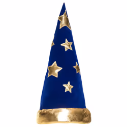 Boland 8712026042286, Chapeau de déguisement, Enfant, unisexe, Polyester, Bleu, Or, 270 mm
