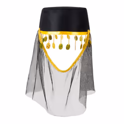 Boland 8712026042361, Chapeau de déguisement, Adulte, Femelle, Polyester, Polypropylène (PP), Noir, Jaune, 190 mm