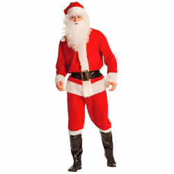Boland 13412, Costume de déguisement, Adulte, Mâle, Noël, Père Noël, Noir, Rouge, Blanc