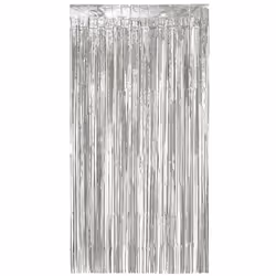 Rideau en aluminium argent métallique - 200 x 100 cm