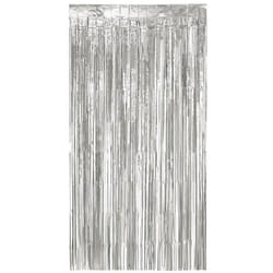 Rideau en aluminium argent métallique - 200 x 100 cm