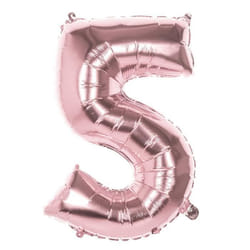 Ballon Mylar Rose Cuivré Chiffre 5 Multicolor