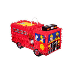 Piñata camion de pompier 43 x 24 cm - Rouge