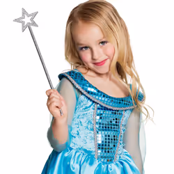 Boland 44071, Baguette magique déguisement, Enfant, Fille, Polypropylène (PP), Argent, CE