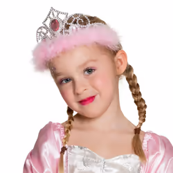 Boland 44076, Diadème de fantaisie, Enfant, Fille, Feather, Polystyrène, Rose, Argent, CE