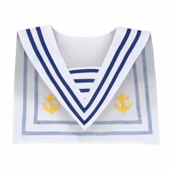 Boland 44354, Fancy dress collar, Adulte, unisexe, Polyester, Polystyrène, Bleu, Blanc, Jaune, 60 g