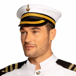 Boland 44367 Mütze Captain Nicholas, One Size, unisexe, Captain Nicholas, Aluminium, Polyester, Polyéthylène, Polyuréthane, N ...