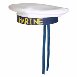 Boland 44368, unisexe, Marine, Sailor, Polyester, Bleu, Blanc, Jaune, 250 mm