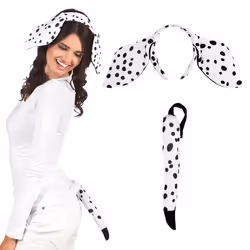 Boland 52304, Ensemble de déguisement, Adulte, Femelle, Polyester, Polystyrène, Noir, Blanc, 70 g