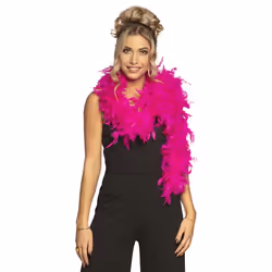 Boland 52603, Boa pour déguisement, Adulte, unisexe, Coton, Feather, Fuchsia, 125 g
