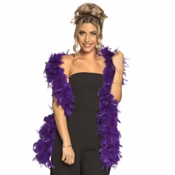 Boland 52604, Boa pour déguisement, Adulte, unisexe, Coton, Feather, Violet, 112 g