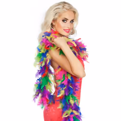 Boland 52665, Boa pour déguisement, Adulte, unisexe, Coton, Feather, Multicolore, 550 g